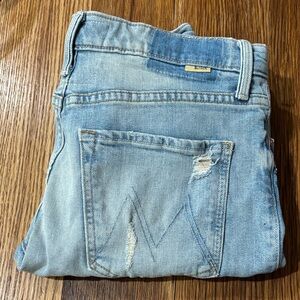 Mother tomcast ankle jeans